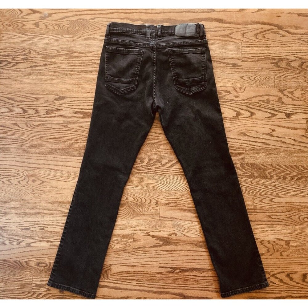 Kenneth Cole New York Jeans, Men's 34x34 Straight Fit, Black Denim, 5 pocket